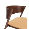 Dřevěné křeslo OBLIQUE hnědé