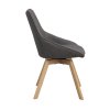 Jídelní židle ALISON tmavě šedá dubové nohy
