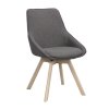 Jídelní židle ALISON tmavě šedá světlé nohy
