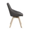 Jídelní židle ALISON tmavě šedá světlé nohy