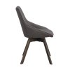 Jídelní židle ALISON tmavě šedá hnědé nohy