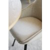 Jídelní židle ALISON světle béžová s černými nohami