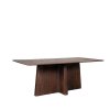Jídelní stůl SCOTT tmavě hnědý 220x100 cm