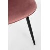 Jídelní židle NEW IRELIA růžová se sametovým efektem