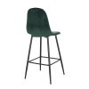 Barová židle NEW IRELIA zelená se sametovým efektem
