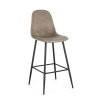 Barová židle NEW IRELIA béžová se sametovým efektem