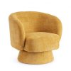 Otočné křeslo JULIENNE hořčicové
