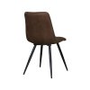 Jídelní židle BISTRO hnědé mikrovlákno