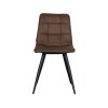 Jídelní židle BISTRO hnědé mikrovlákno