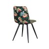 Jídelní židle BISTRO samet s exotickým vzorem