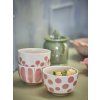 Set 3 misek LINORA růžová 460 ml