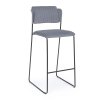Barová židle BEATRICE šedá