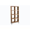 Dřevěná knihovna IRON CRAFT 180x80 cm mango