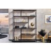 Kovová knihovna SLIM LINE 185x135 černá cm