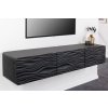 Dřevěný TV stolek WAVE 160 cm černý