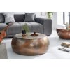 Konferenční stolek ORIENT 80cm měděná patina