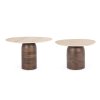 Set dvou konferenčních stolků YANISHA hnědý