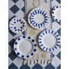 Set 3 talířů LINORA modrý 28 cm