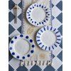 Set 3 talířů LINORA modrý 28 cm