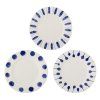 Set 3 talířů LINORA modrý 28 cm