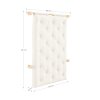 HOOKED RAW 135 x 200 W. BRAVO MATTRESS MOCCA