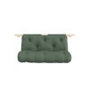 HOOKED RAW 135 x 200 W. BRAVO MATTRESS OLIVE GREEN
