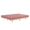 LEAN RAW 130 X 200 W. ALPHA MATTRESS SORBET PINK