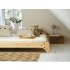 Dřevěná postel ELAN přírodní 140x200 cm