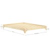 Dřevěná postel ELAN přírodní 160x200 cm