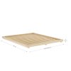 Dřevěná postel DOCK přírodní 160x200 cm