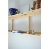 Nástěnná knihovna GROOVE 192x47,5 cm přírodní