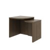 Set 2 konferenčních stolků COMBINE tmavě hnědý