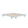 Dřevěná postel JAPAN 180x200 cm světle modrá