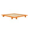 Dřevěná postel JAPAN 180x200 cm oranžová