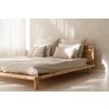 Dřevěná postel PEEK se světly 180x200 cm přírodní