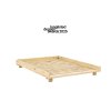 Dřevěná postel SOCIAL 140x200 cm přírodní