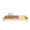 Čtyřmístná pohovka SOCIAL 204 cm přírodní - hnědá