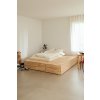 Dřevěná postel BASEMENT přírodní 140x200 cm