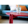 Kulatý konferenční stolek STICKS červený