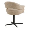 Otočná jídelní židle DOVER tmavě béžová