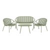 Zahradní set pohovky, křesel a stolku SALY zelený