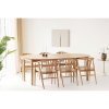 Jídelní set stolu BUNDABERG a 6 židlí AGUSTIN světlý