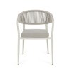 Zahradní jídelní židle MILLOR světle šedá