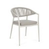 Zahradní jídelní židle MILLOR světle šedá