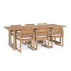 Zahradní set stolu ADRIAN a 6 židlí z akácie