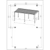 Světlá hliníková pergola s uzavíracími lamelami GARDA 3x6 m