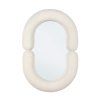 Zrcadlo 75,5 x 50 cm krémové