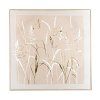 Obraz v rámu 60 x 60 cm béžový s lučními motivy