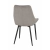 Sametová jídelní židle ALBERTON šedá