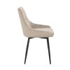 Sametová jídelní židle ALBERTON béžová